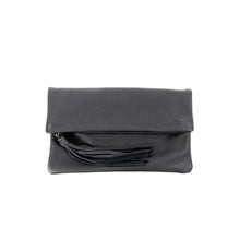 Leather Fold Over Clutch