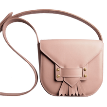 Saddle Bag with Dove Tail Fringe Dusty Rose