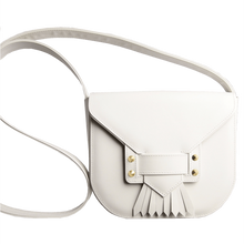 Saddle Bag with Dove Tail Fringe Ivory