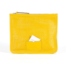 Nishka.1 Woven clutch yellow