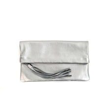 Leather Fold Over Clutch