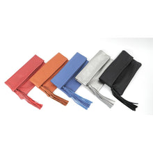Leather Fold Over Clutch