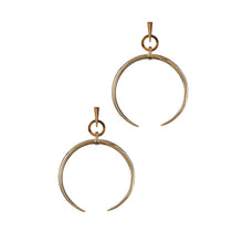 Crescent Moon Hoops