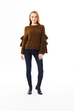 Umber Ruffle Sweater