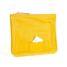 Nishka.1 Woven clutch yellow