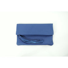 Leather Fold Over Clutch